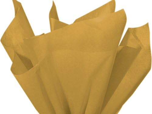 Premium Quality Gift Wrap Paper 100 Sheets Bulk Gift Wrap Tissue Paper, 15" X 20" Gold