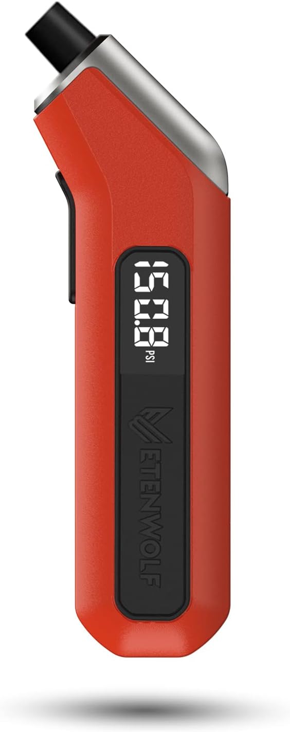 ETENWOLF T300 Digital Tire Pressure Gauge 3-200 PSI, Industrial Tire Gauge Calibrated to ANSI B40.7 Grade 2A(Plus-Minus 0.5%), Replaceable AAA Batteries (Vivid