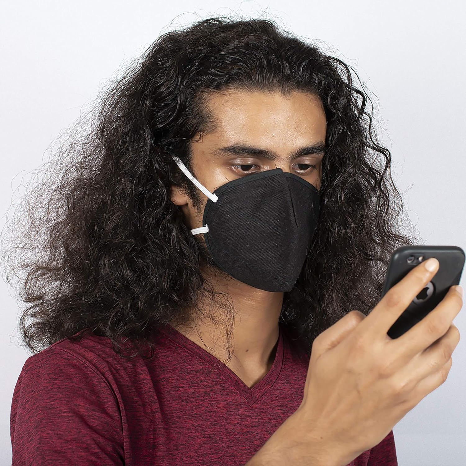 Cloth Face Mask (Kohl Black) - Pack of 4